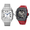 COMBOS RELOJES SANTOS+RICHARDMILLER ROJO