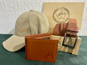 Trio Velez Gorra Correa billetera Caja