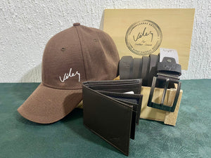 Trio Velez Gorra Correa billetera Caja