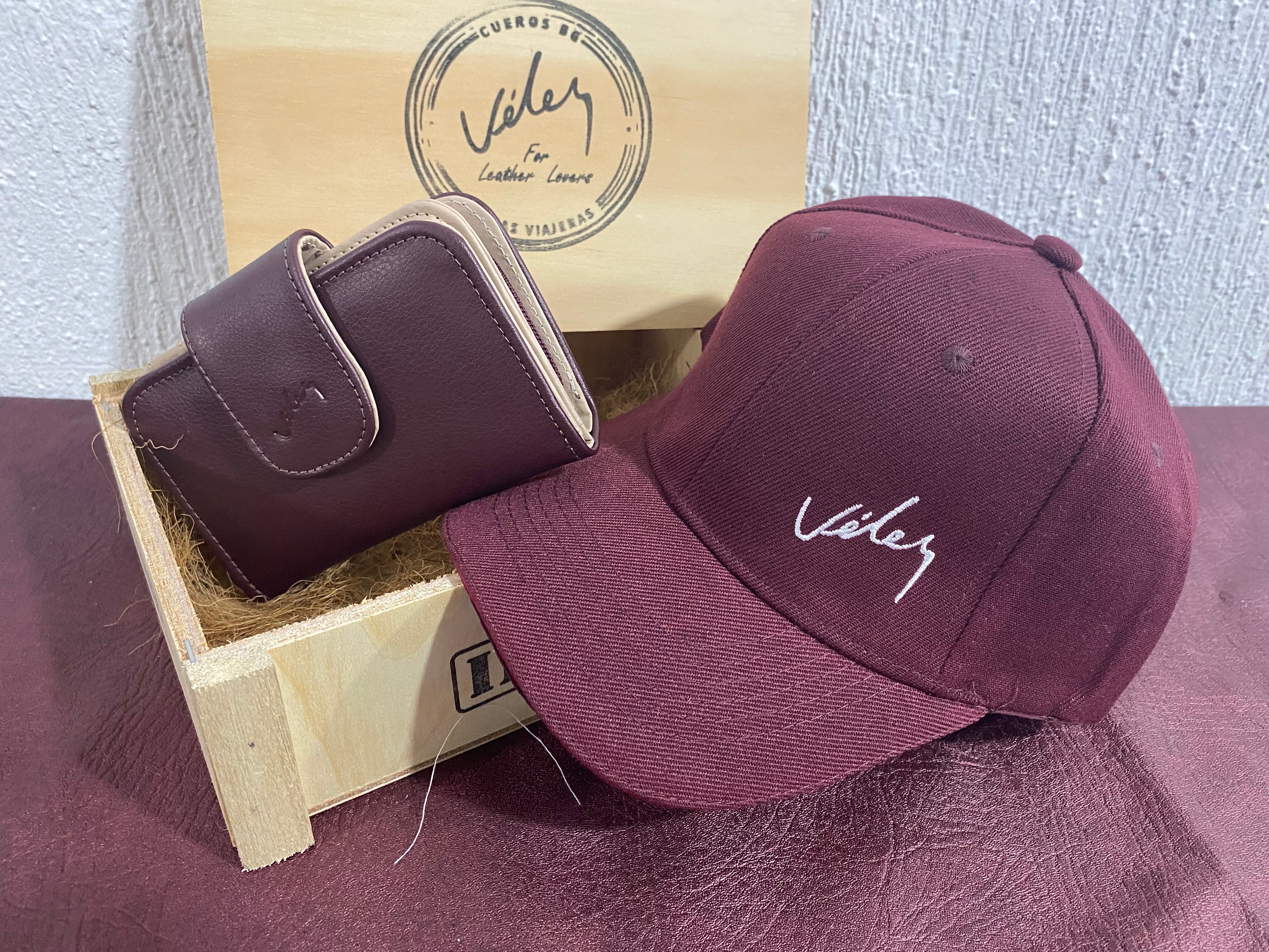 Duo Dama Gorra + Billetera Tapa + Caja