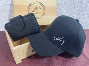 Duo Dama Gorra + Billetera Tapa + Caja